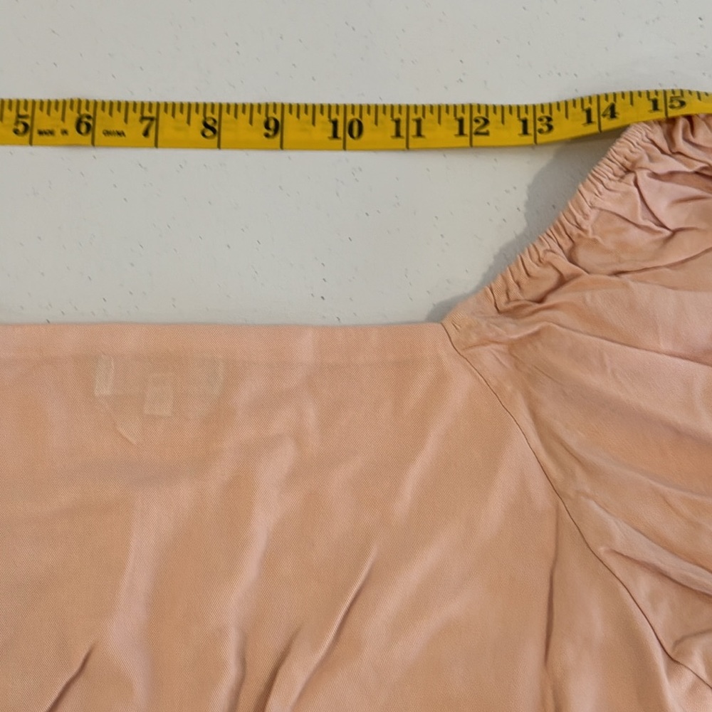 1 State Square Neck Crop Bubble Top. Size S - Picture 7 of 9